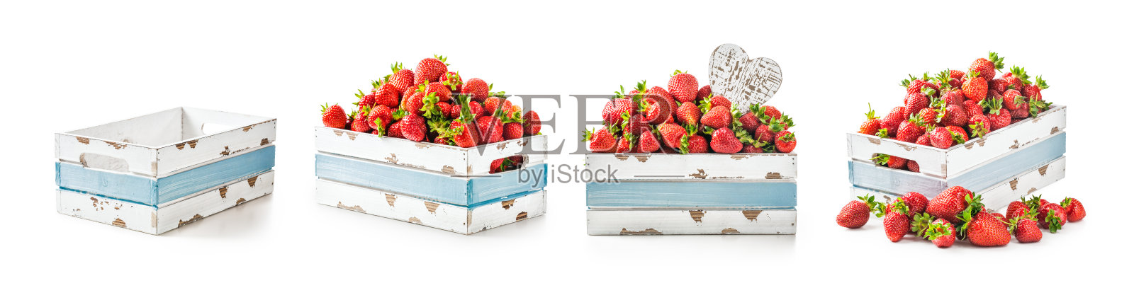 箱装草莓照片摄影图片