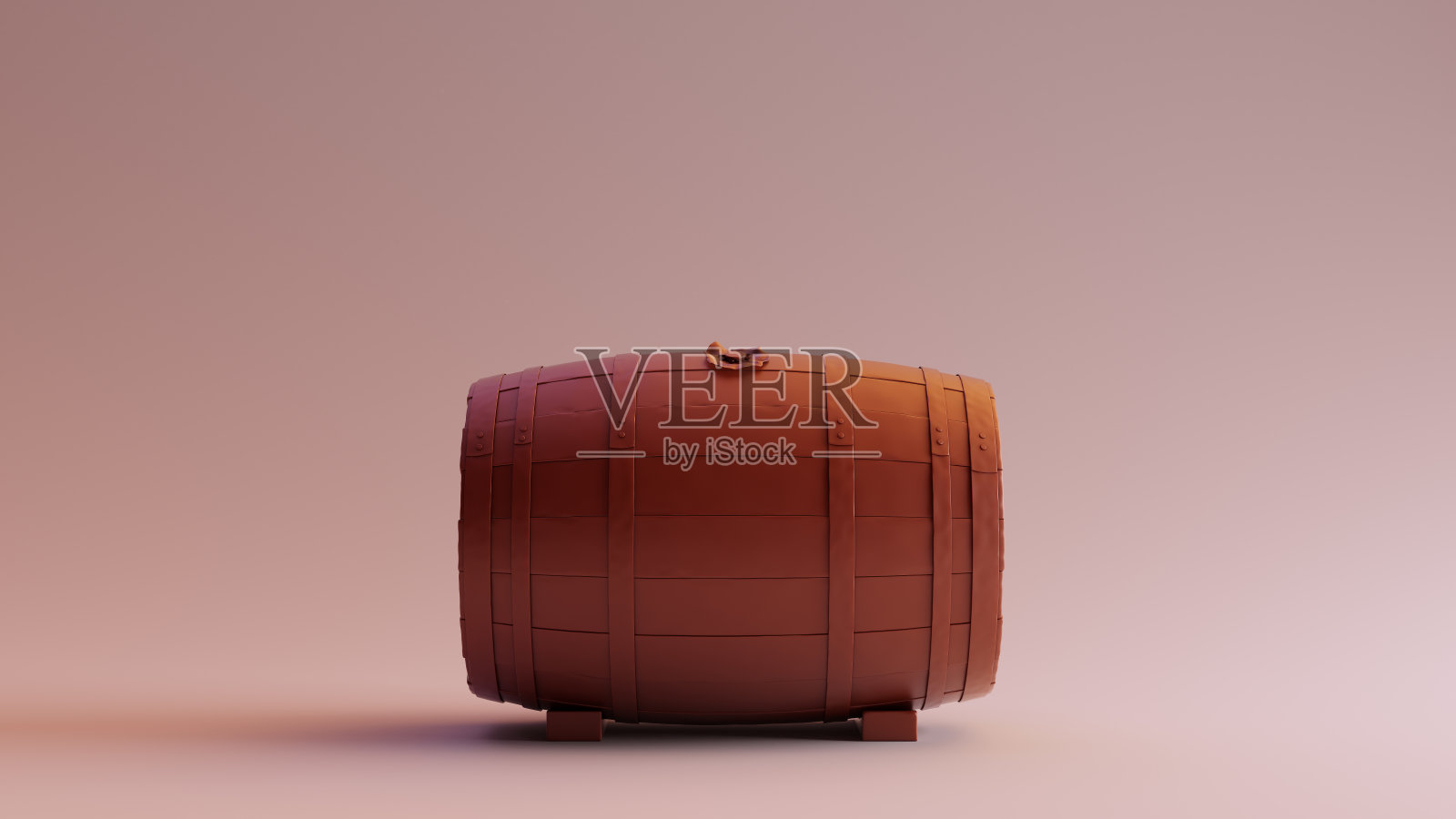 带金属箍的巧克力桶照片摄影图片