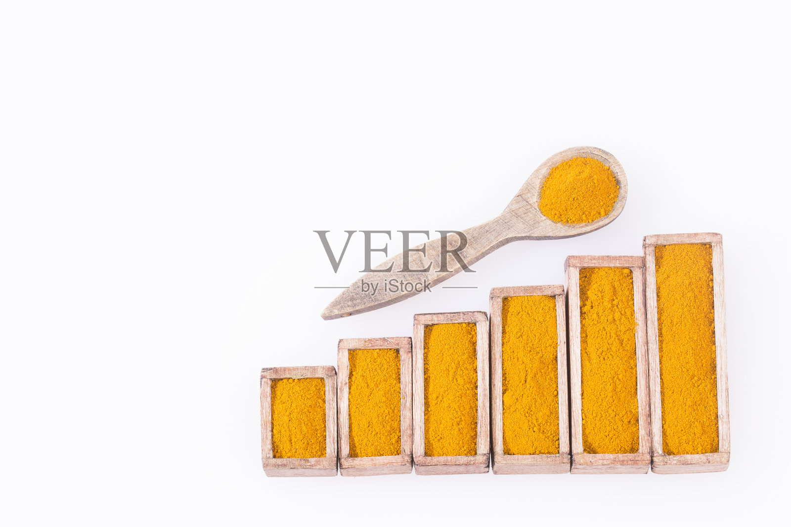 姜黄粉-销售和消费统计图表。姜黄照片摄影图片