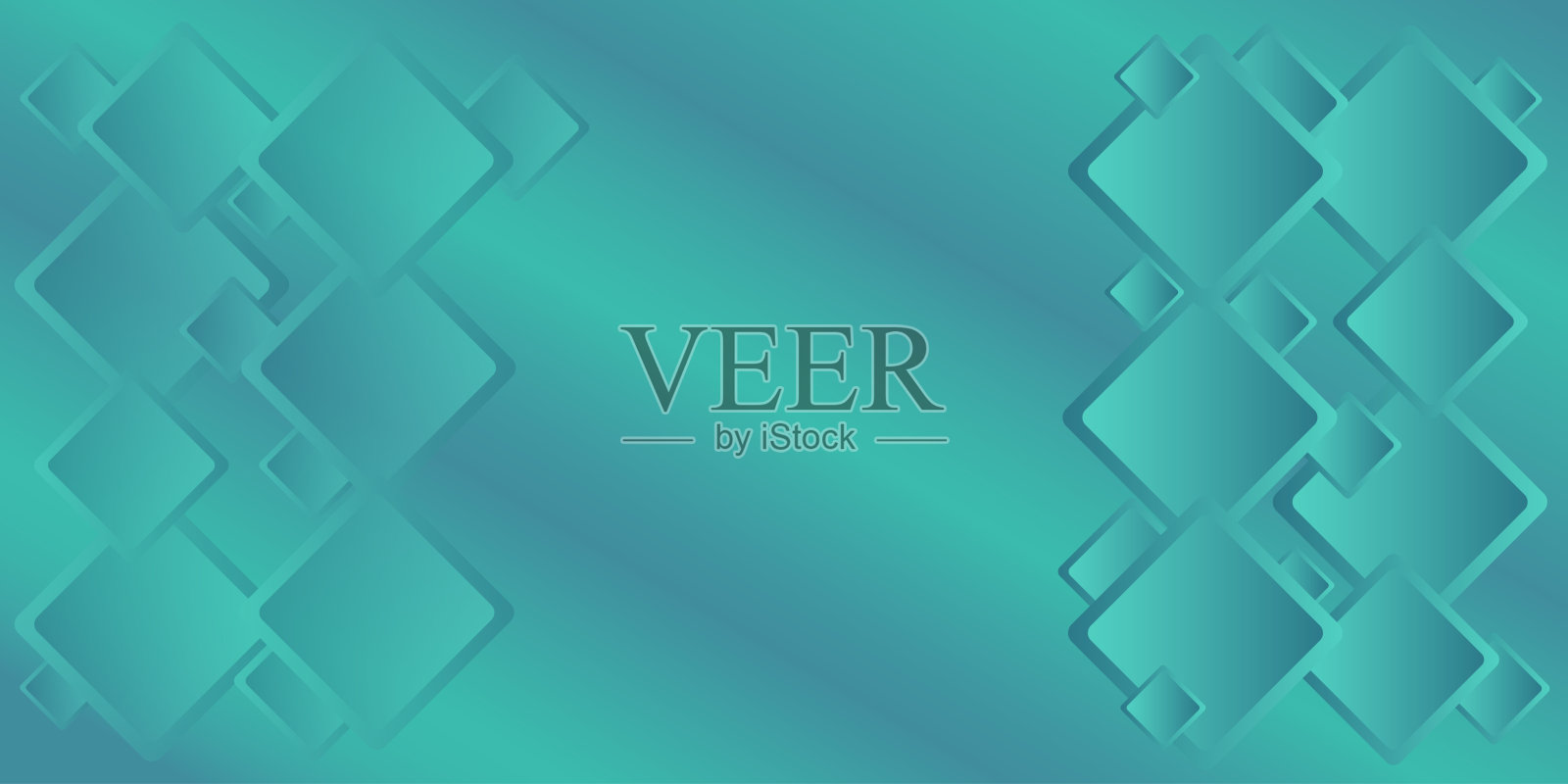 蓝色抽象背景的网页和演示文稿，自由空间插画图片素材