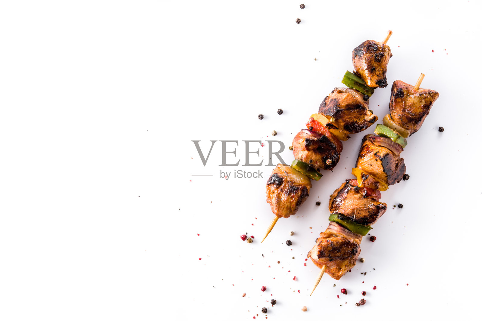鸡羊肉串照片摄影图片