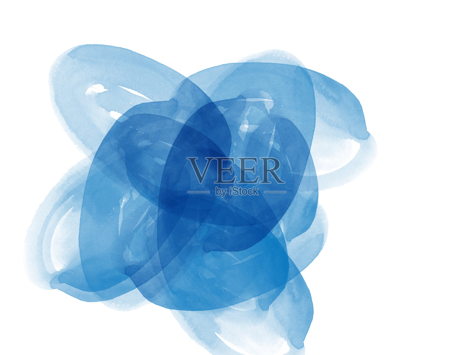 抽象彩色水彩插画背景画。插画图片素材