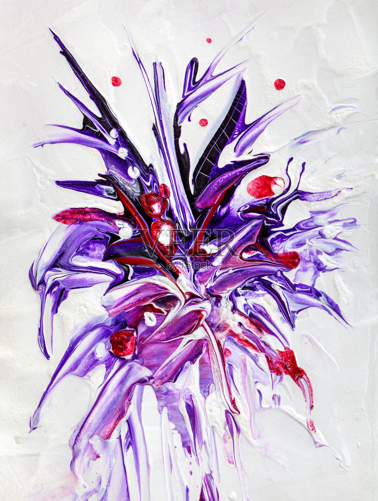 油画的花插画图片素材