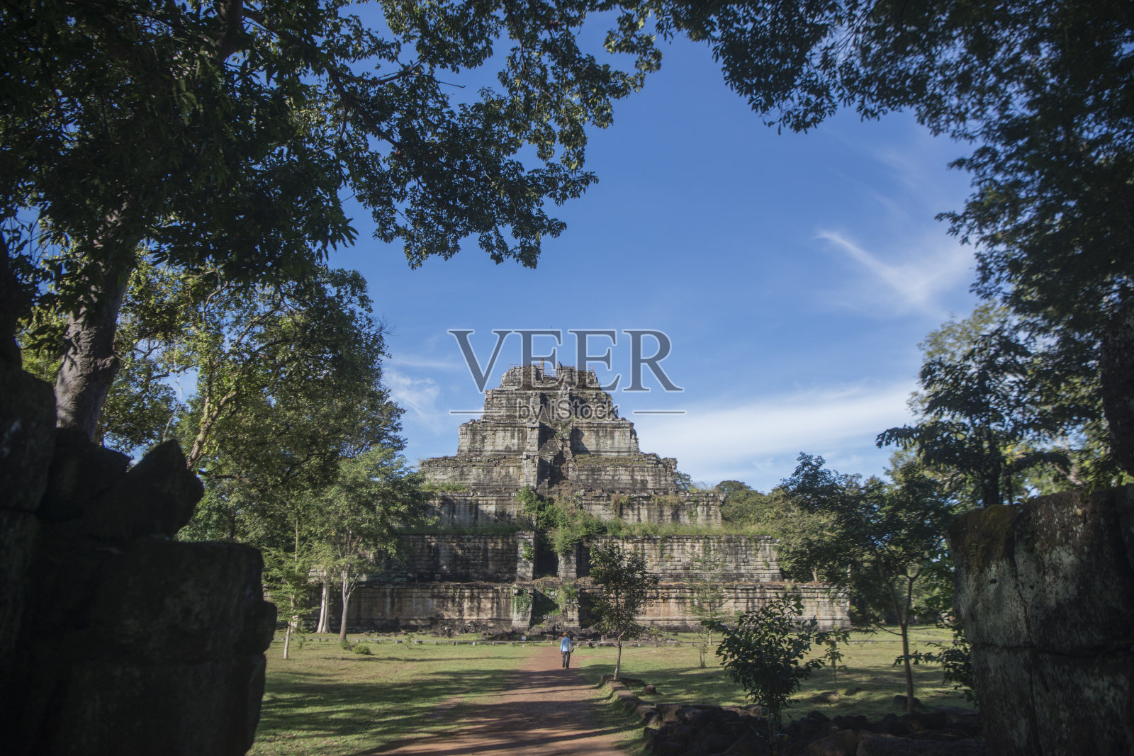 柬埔寨斯拉埃姆普拉萨特科克尔高棉寺照片摄影图片