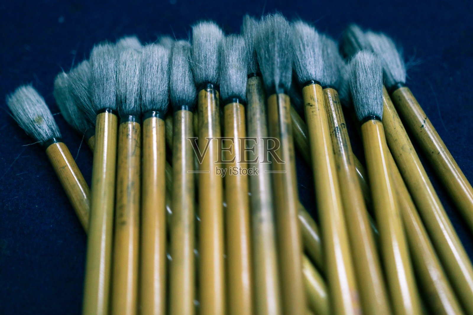 大组书法笔刷照片摄影图片