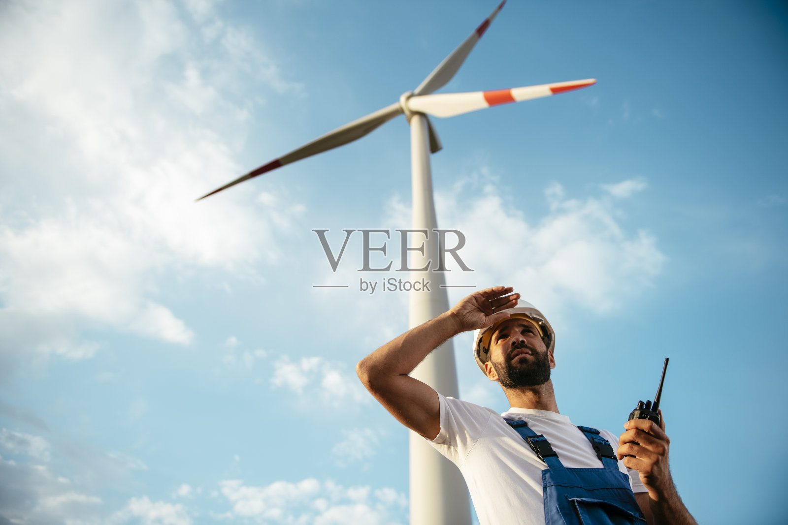 风力涡轮机工程师照片摄影图片