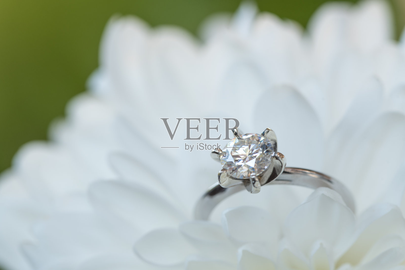 钻石订婚戒指照片摄影图片