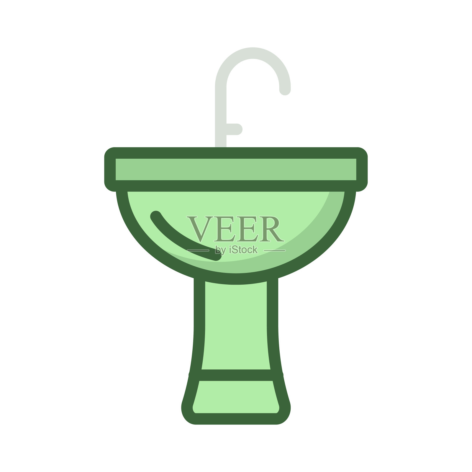 水槽水龙头水龙头插画图片素材