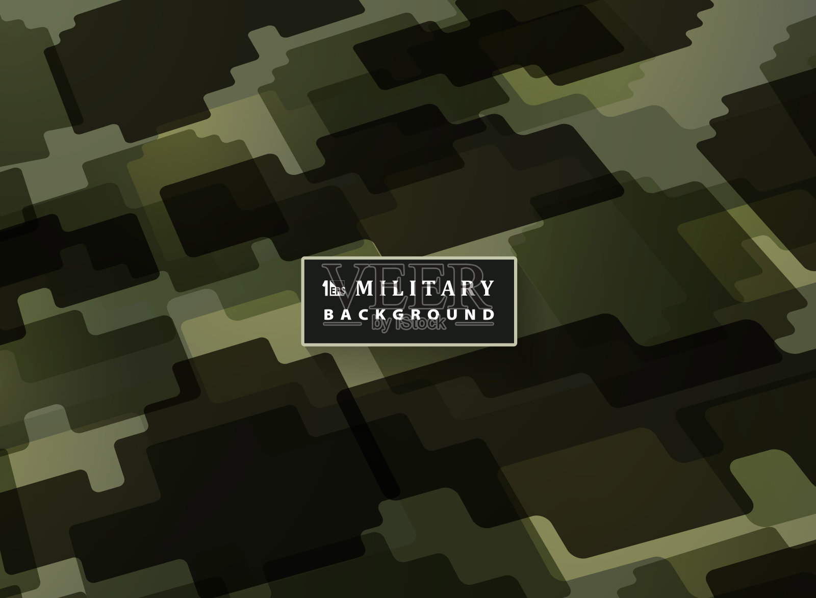 摘要拼图军绿色图案背景。现代军队防御艺术品的装饰。你可以用于封面，广告，海报，艺术品，印刷。插画图片素材