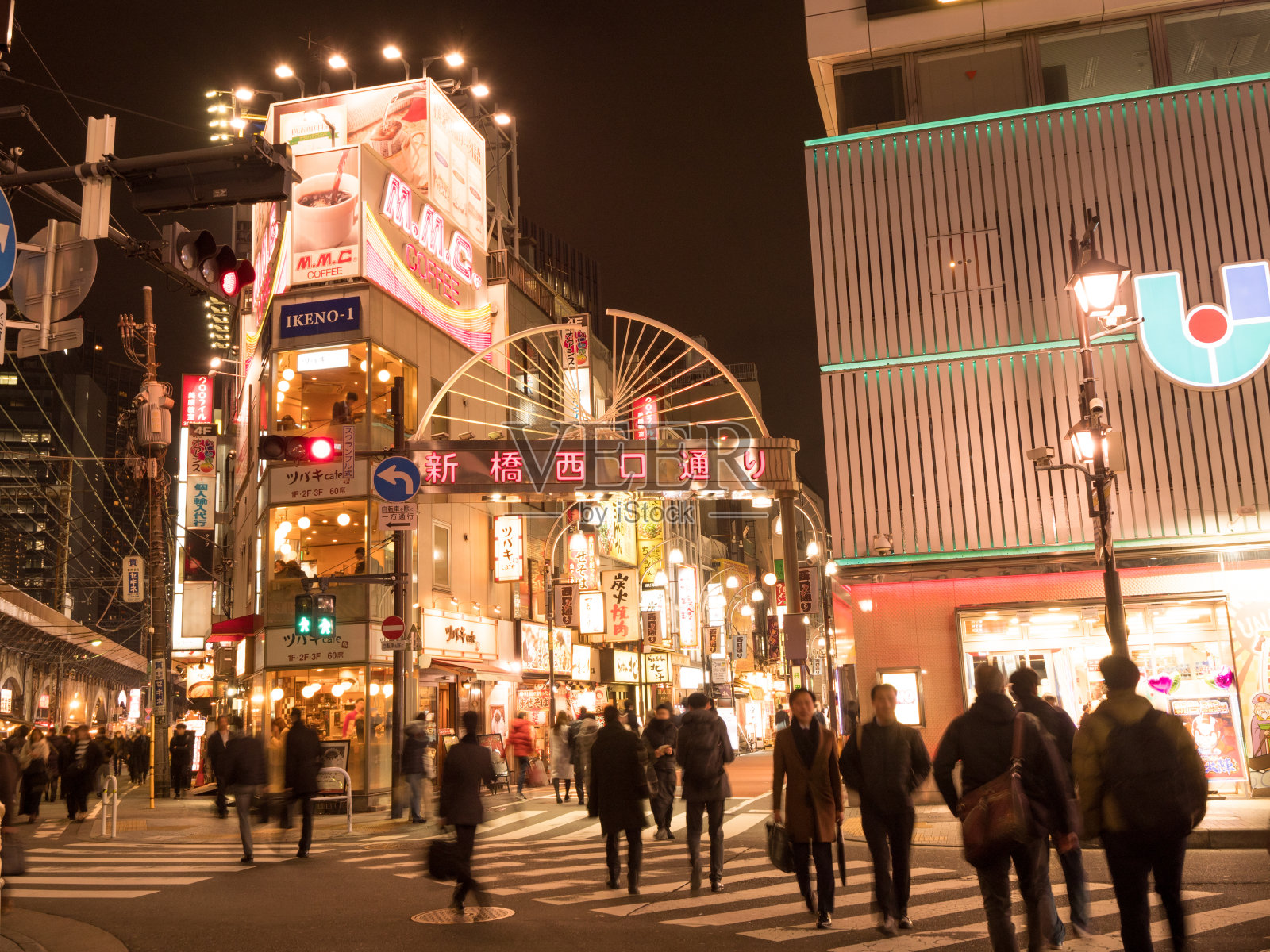 东京市中心的新桥照片摄影图片