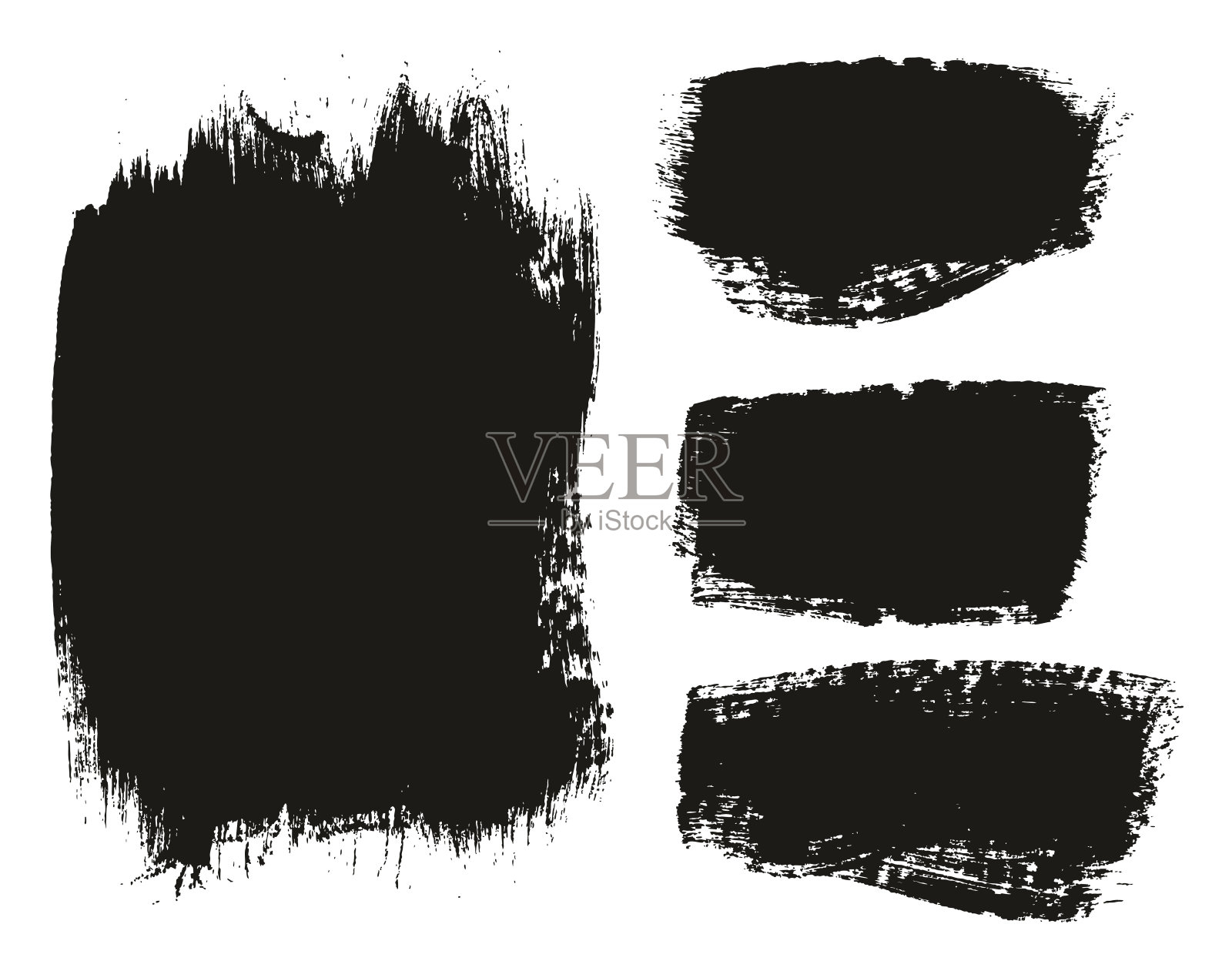 油漆笔刷中等背景混合高细节抽象矢量背景设置76插画图片素材