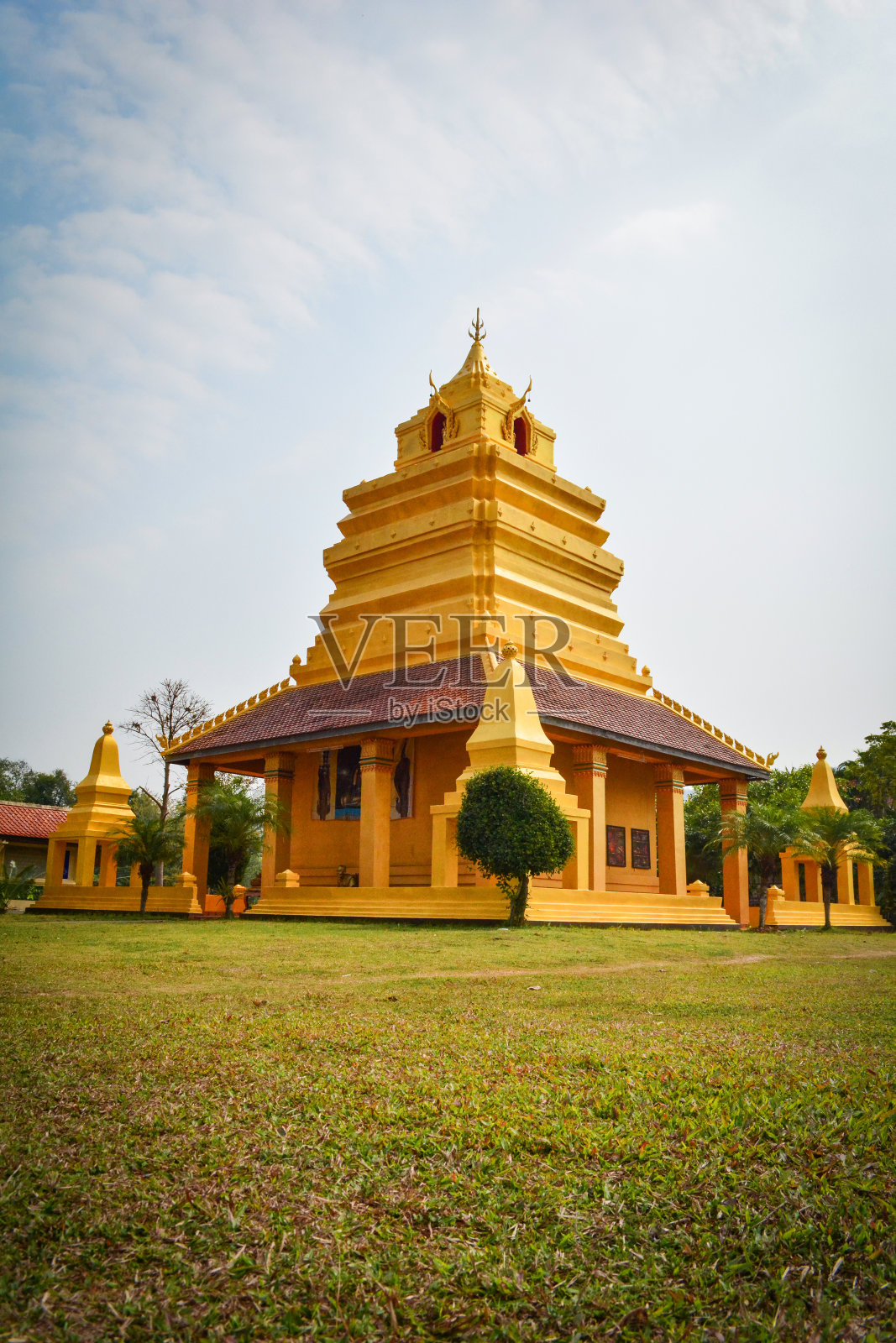 泰国金塔古庙/故事古庙是超过400年的佛教地标照片摄影图片