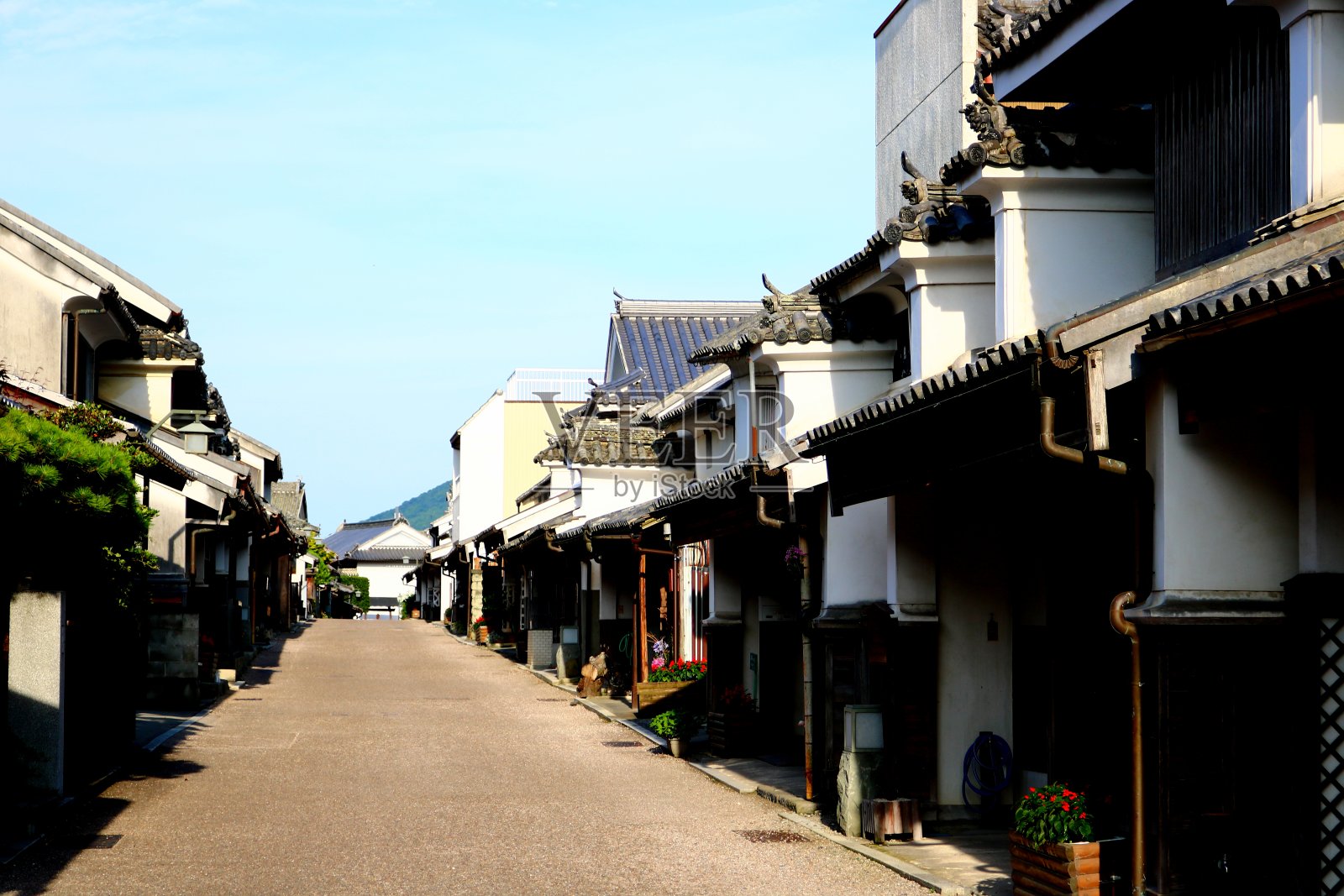 Udatsu城镇的风景照片摄影图片