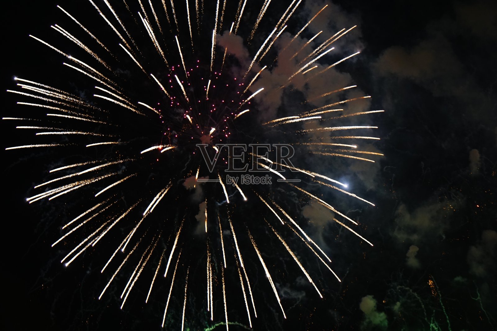 香港2019年新年烟花照片摄影图片