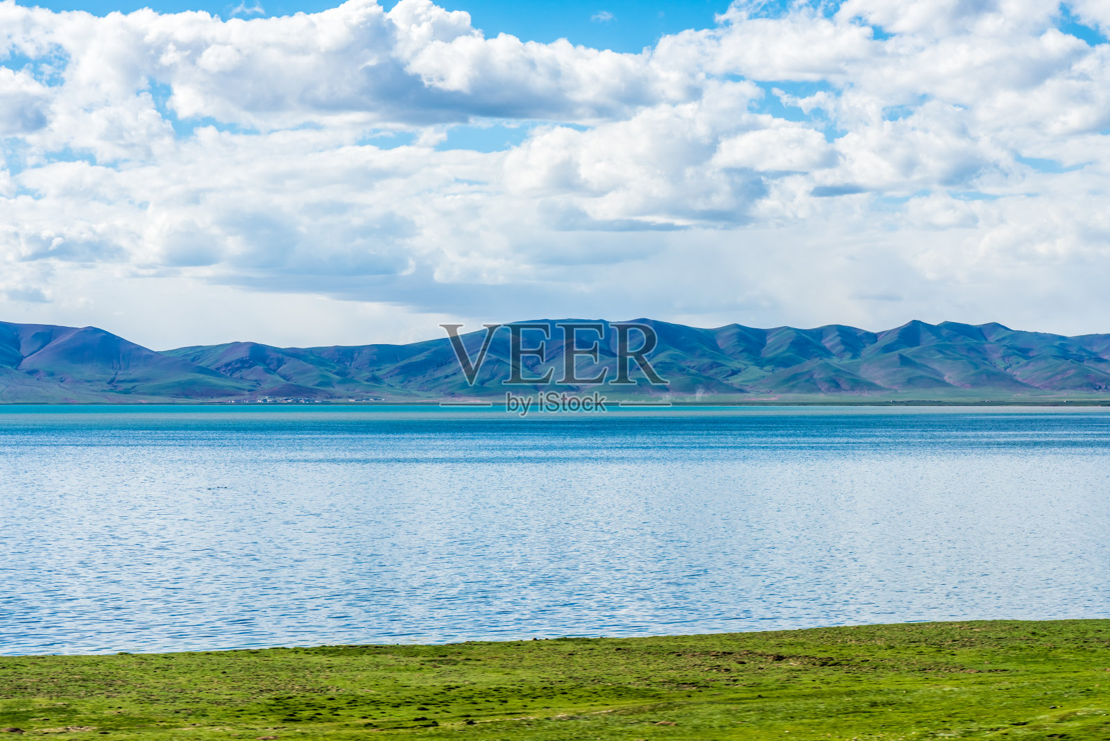 措纳湖风光，青藏铁路沿线风光，中国西藏照片摄影图片