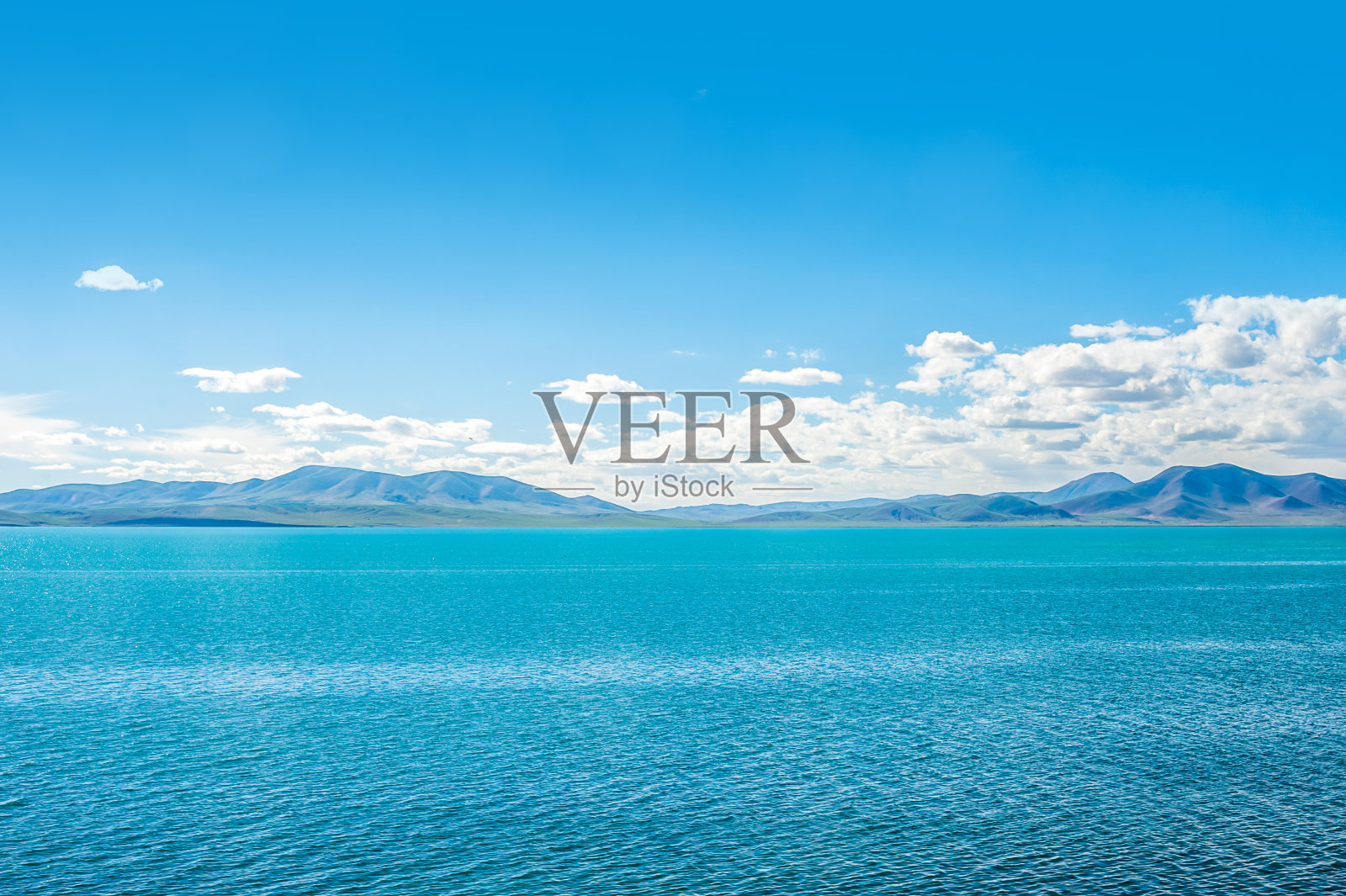 措纳湖风光，青藏铁路沿线风光，中国西藏照片摄影图片