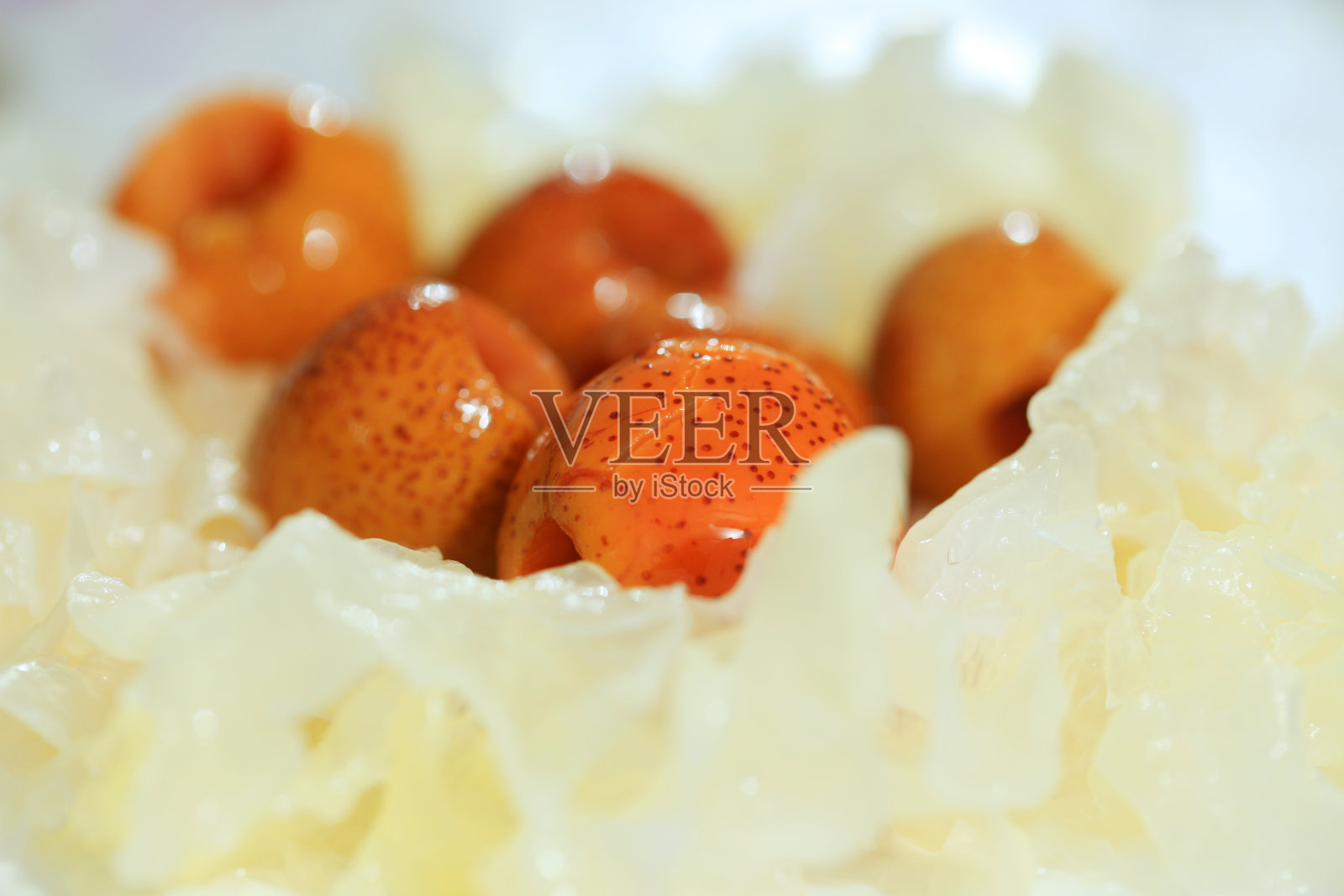 银耳山楂沙拉照片摄影图片