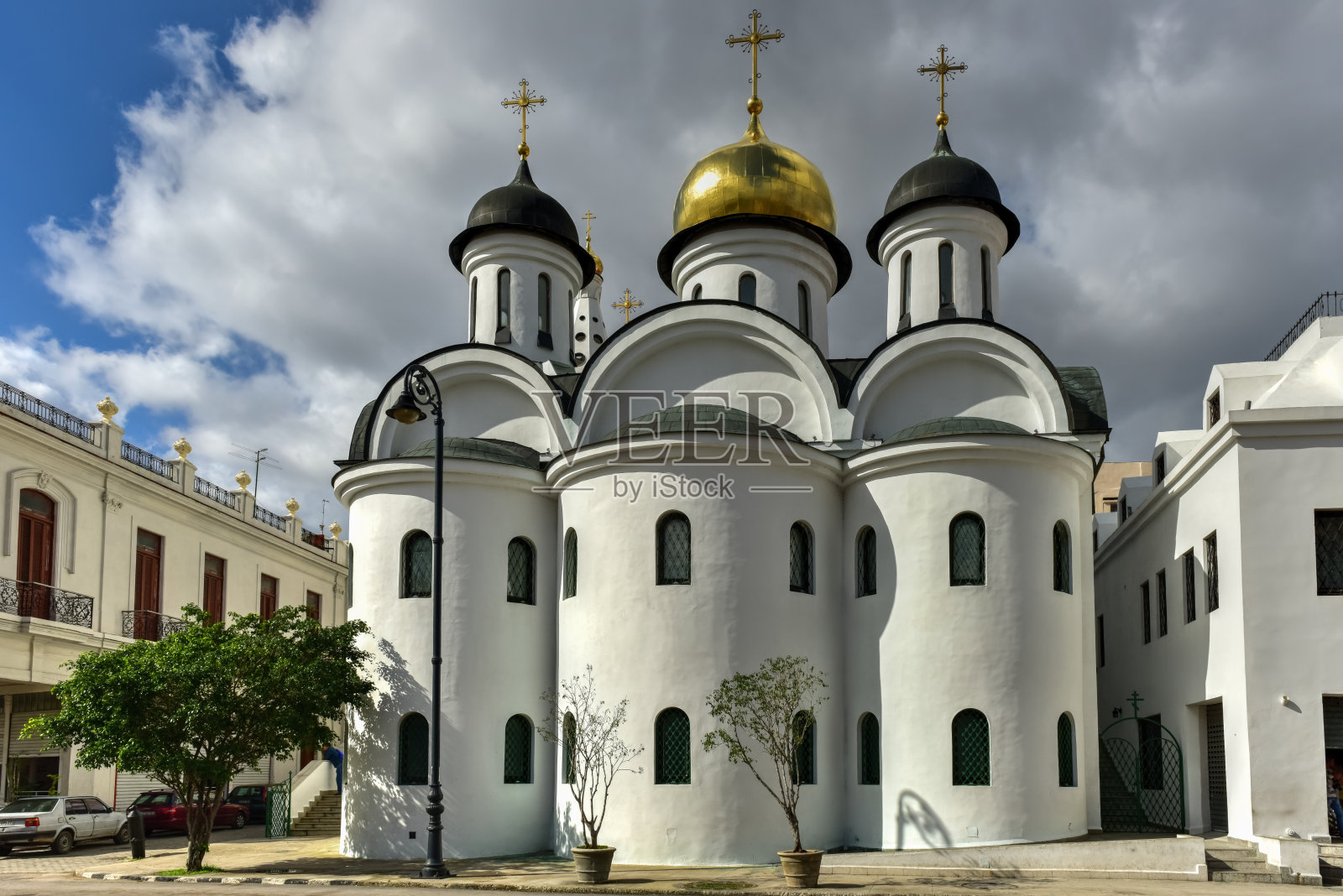 喀山圣母教堂，古巴哈瓦那照片摄影图片