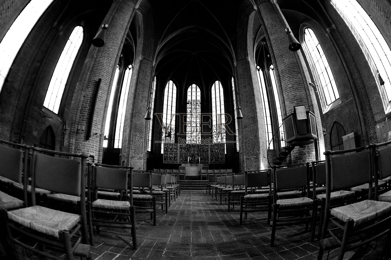 德国汉诺威的路德教会Marktkirche内部照片摄影图片