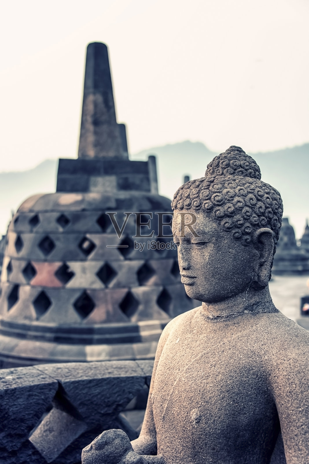 爪哇的佛教建筑照片摄影图片