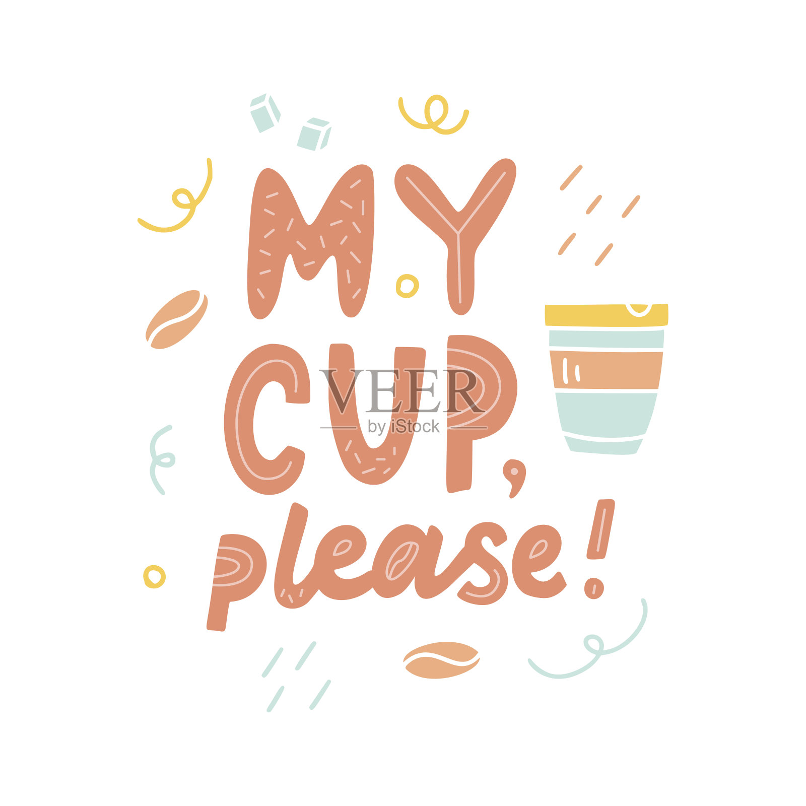 生态手绘刻字插画图片素材