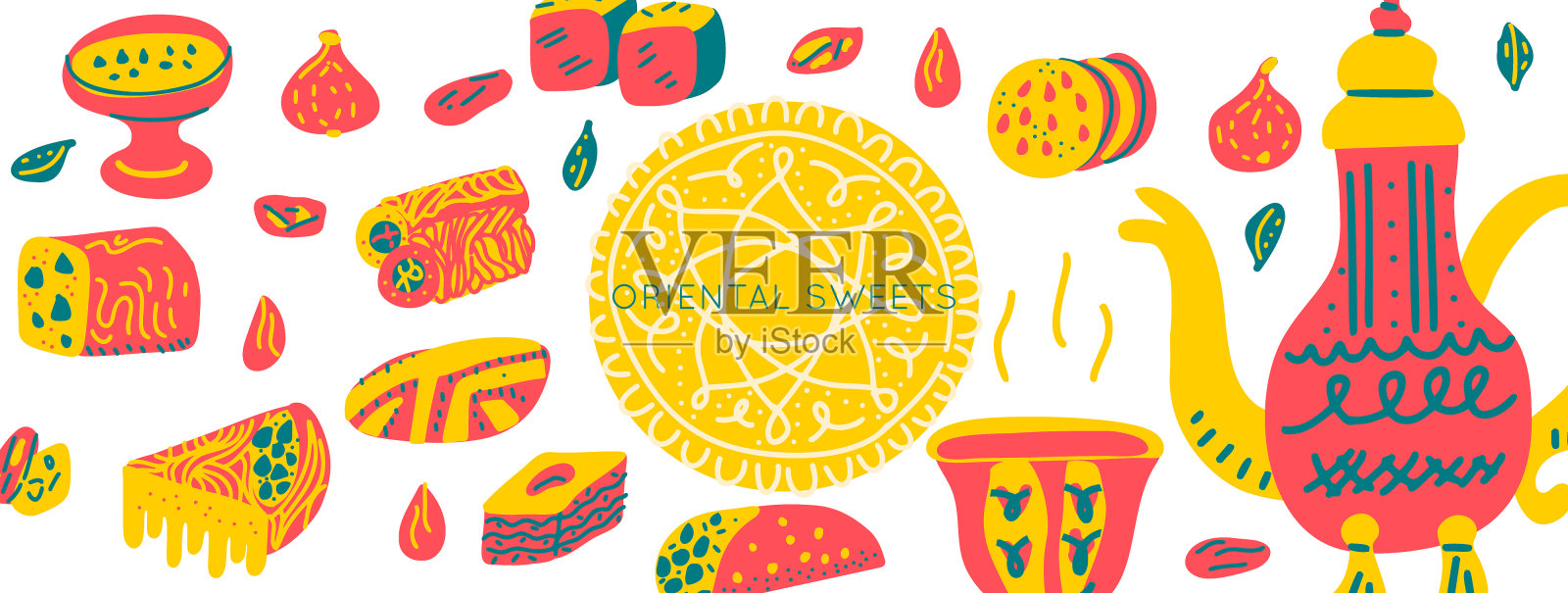 25种不同形状图案插画图片素材