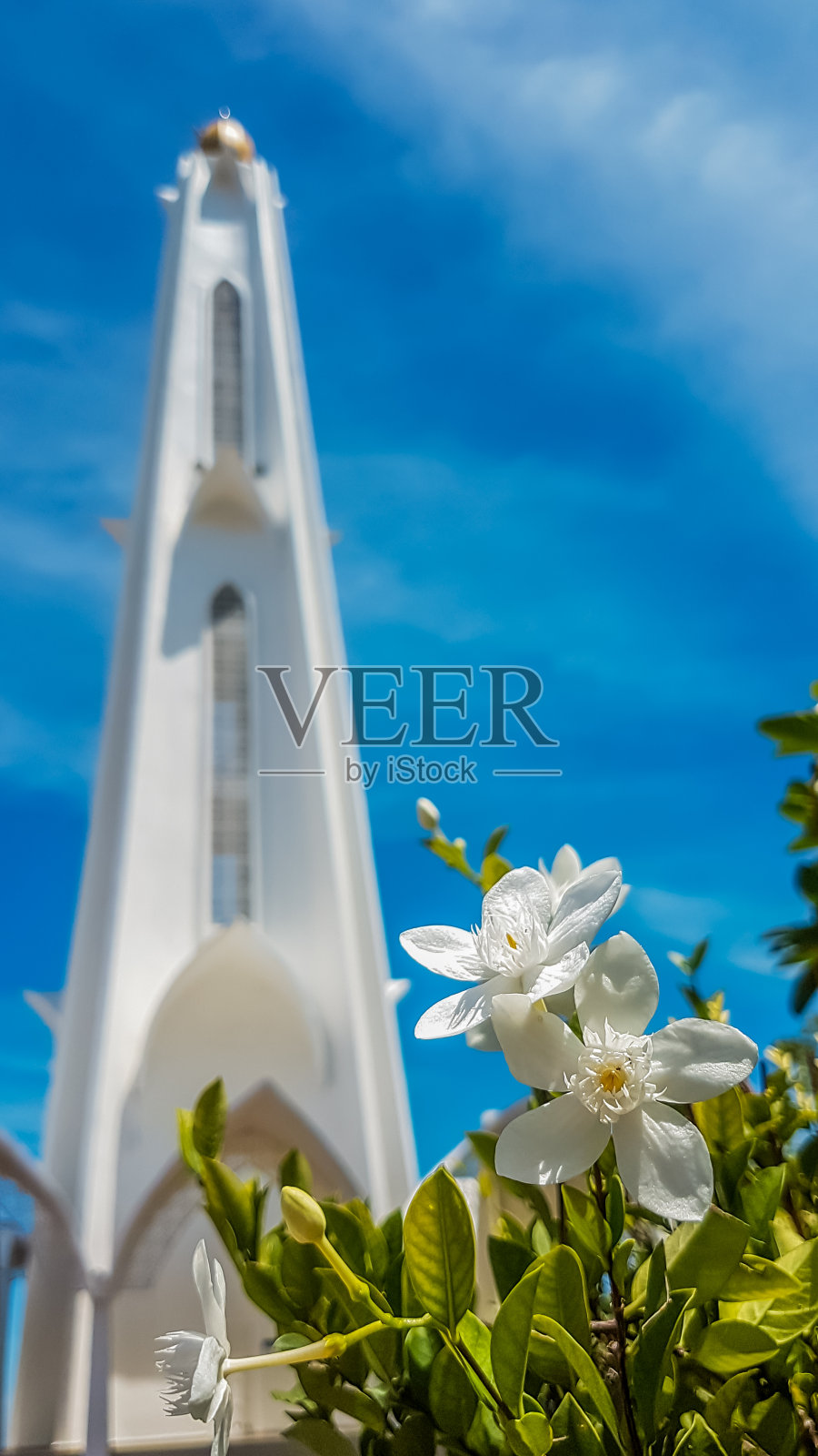 马六甲清真寺花塔照片摄影图片