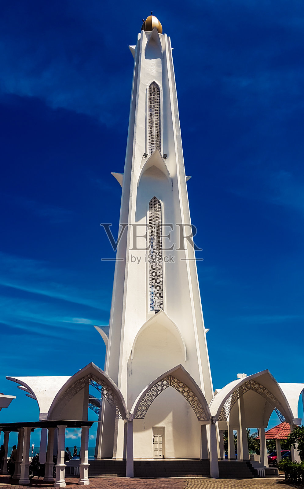 马六甲清真寺塔照片摄影图片