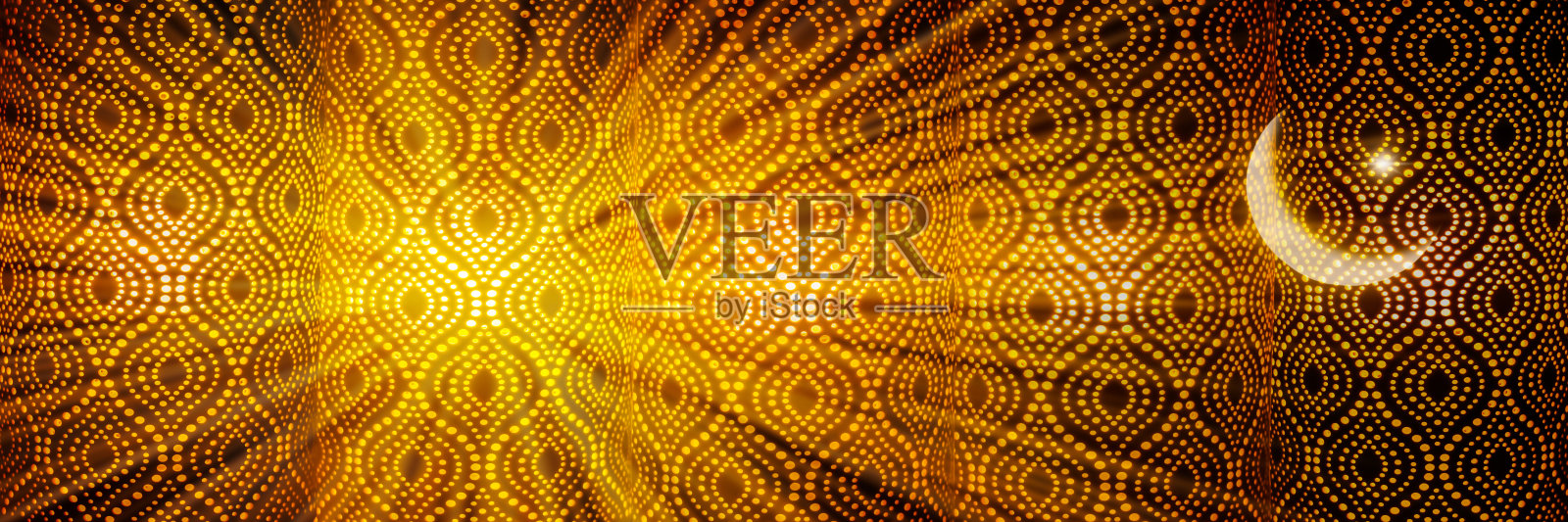 阿拉伯符号装饰图案灯照片摄影图片