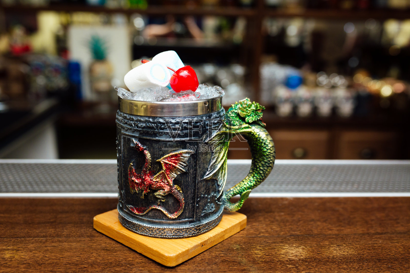 黑麦Tai鸡尾酒照片摄影图片