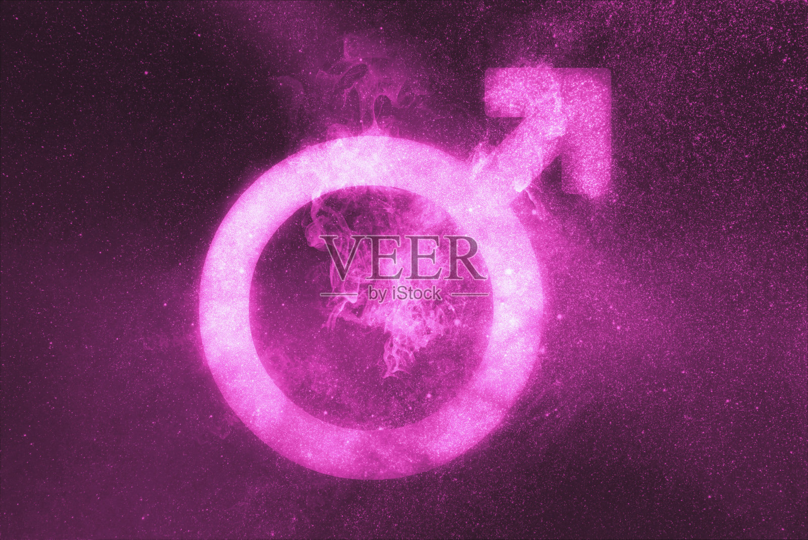 雄性的象征。抽象的夜空背景照片摄影图片