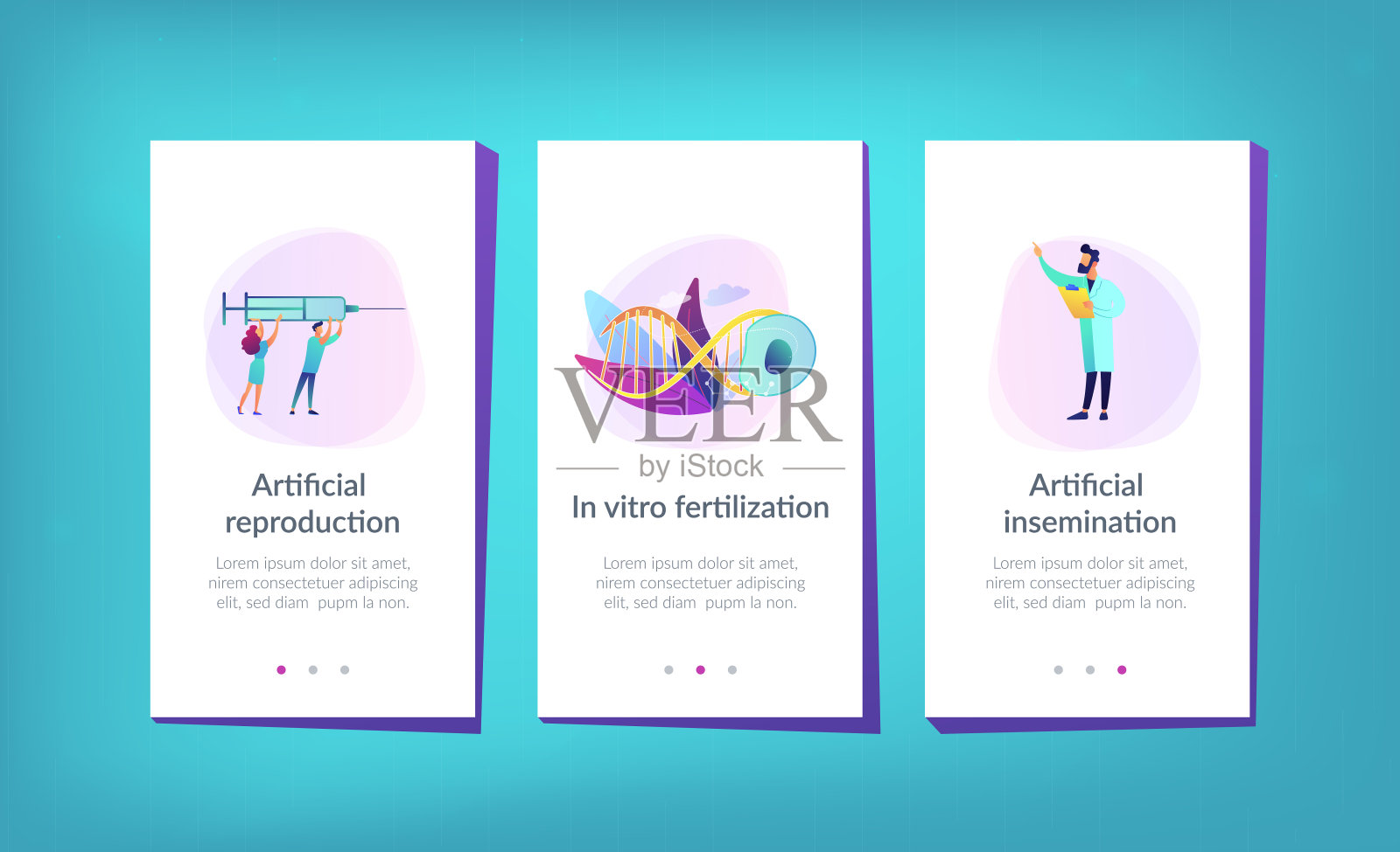 人工复制app界面模板。插画图片素材