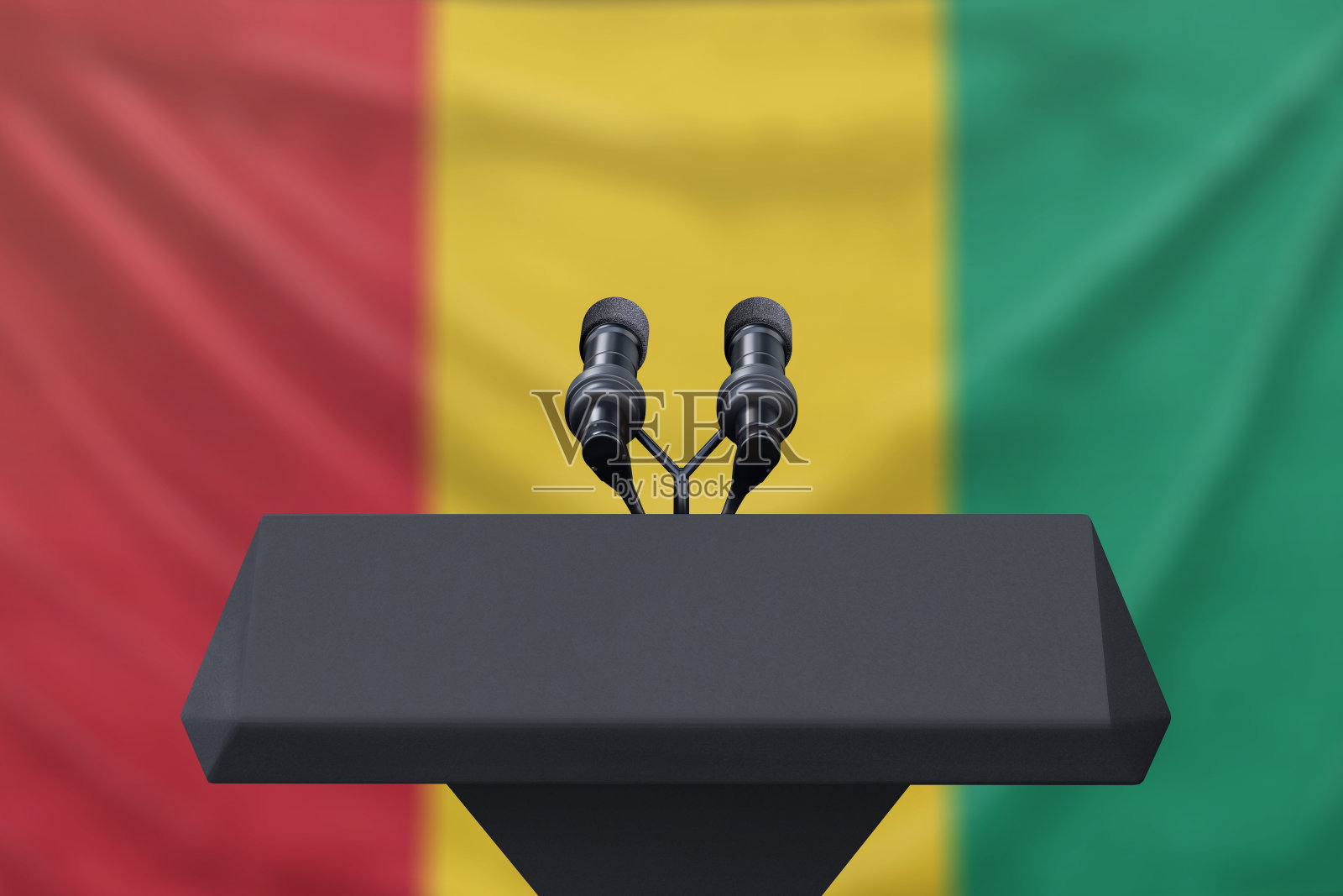 几内亚国旗照片摄影图片