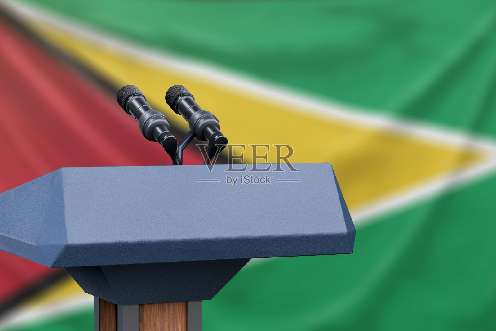 圭亚那的旗帜照片摄影图片