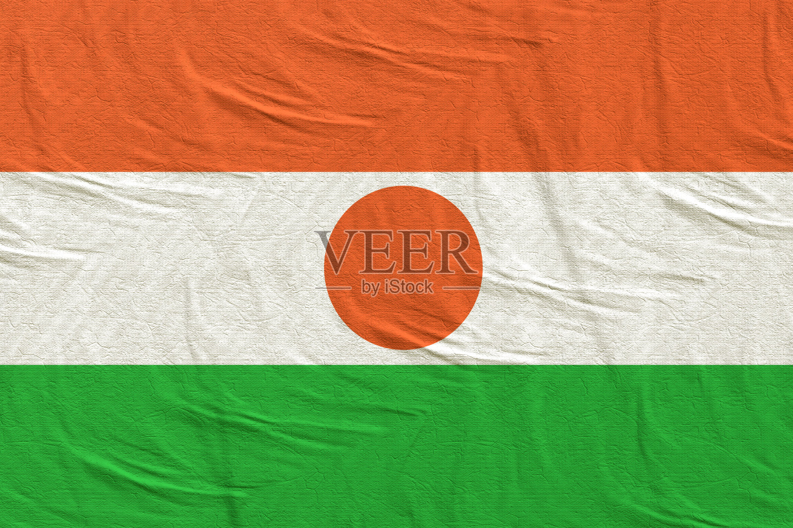 尼日尔共和国国旗飘扬照片摄影图片