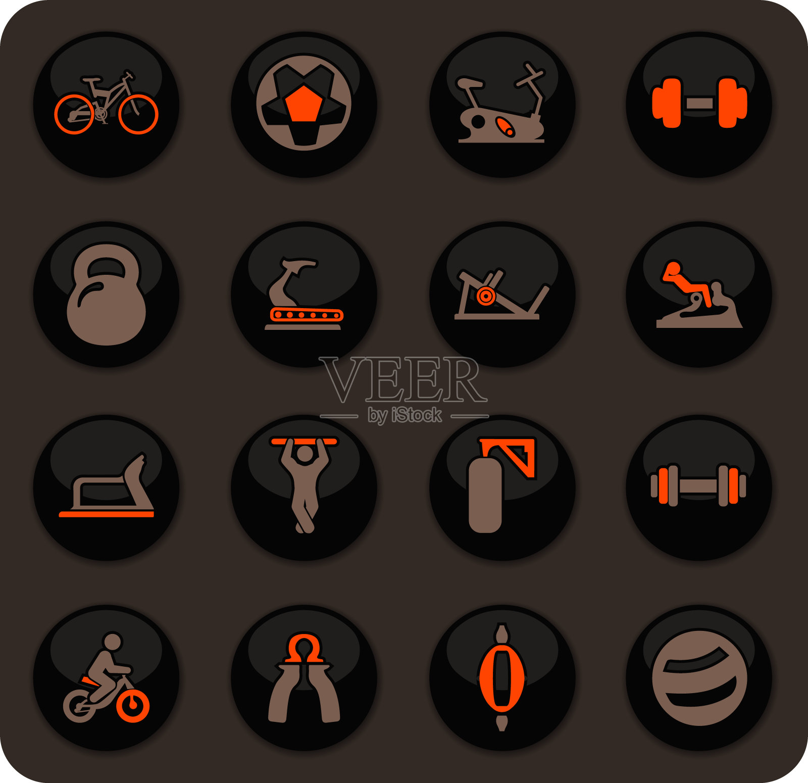 运动器材图标集图标素材