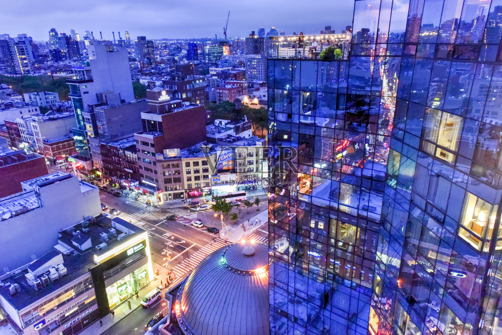 曼哈顿天际线视图照片摄影图片