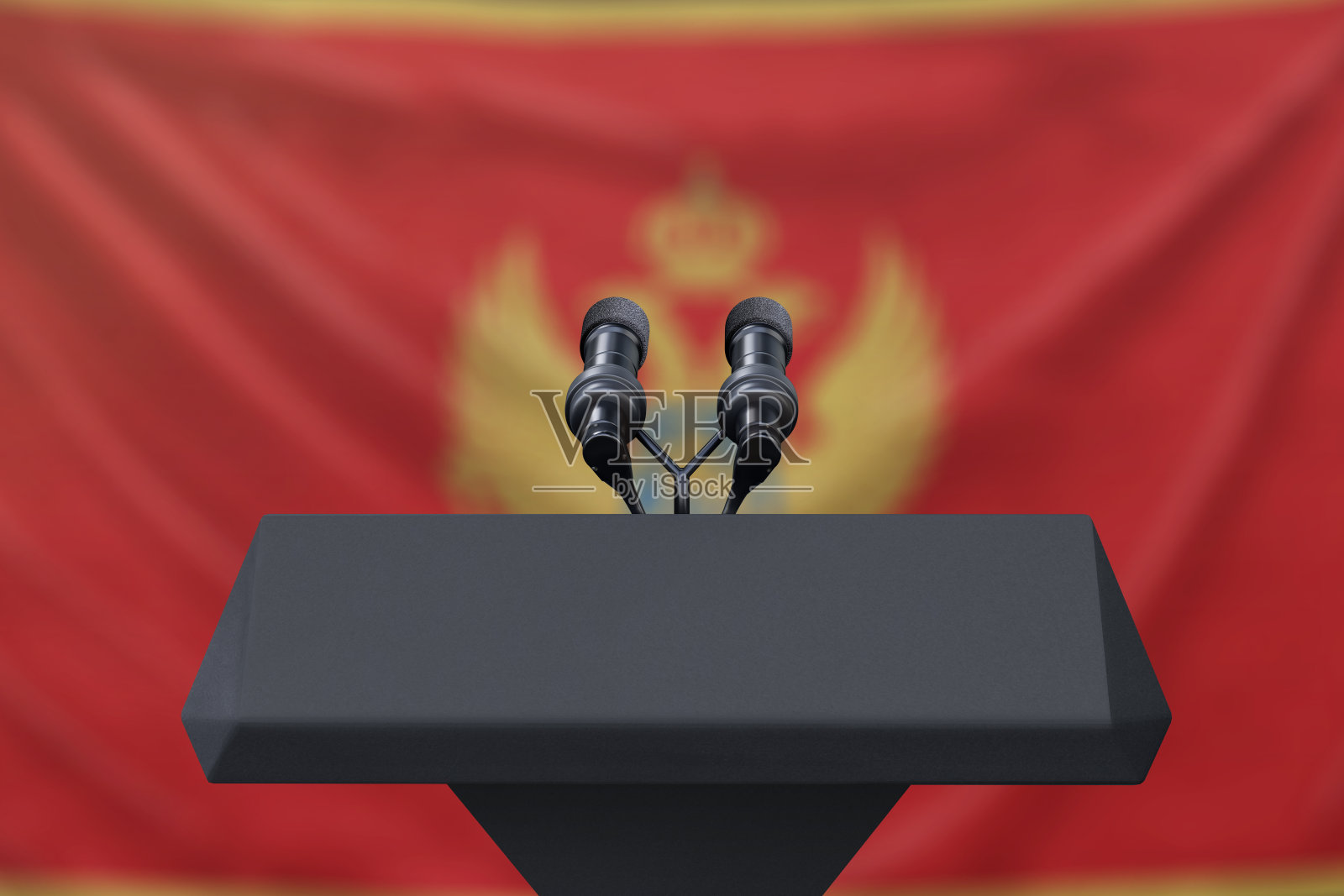 黑山共和国国旗照片摄影图片