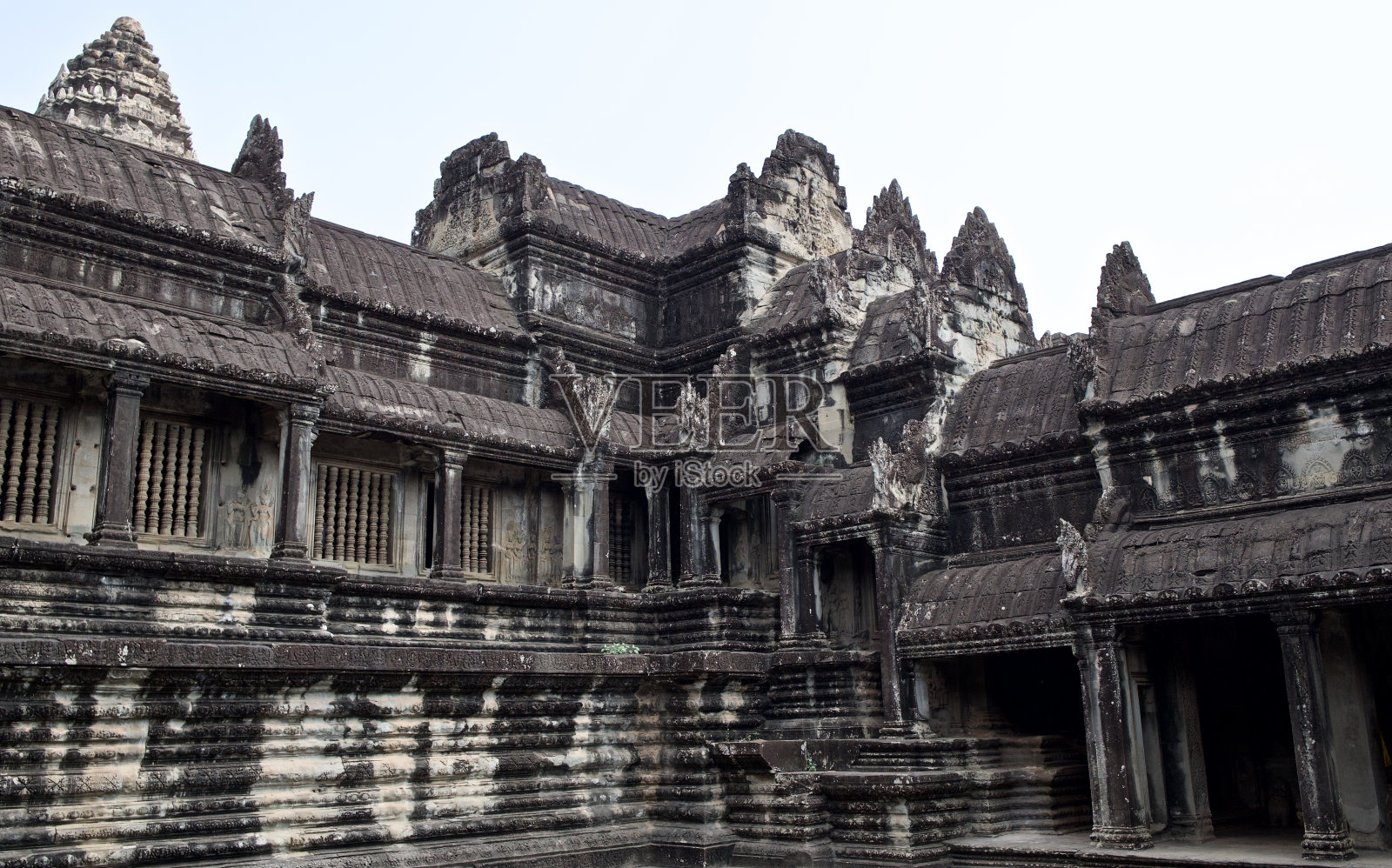 暹粒吴哥古庙建筑群建筑照片摄影图片