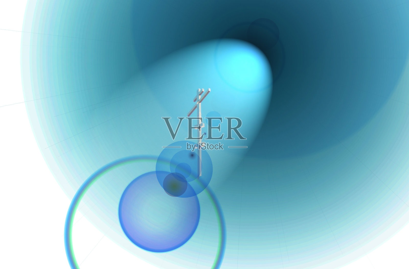 蓝天上的正统十字架。基督教。宗教。正统的基督教。耶稣。复活节。照片摄影图片