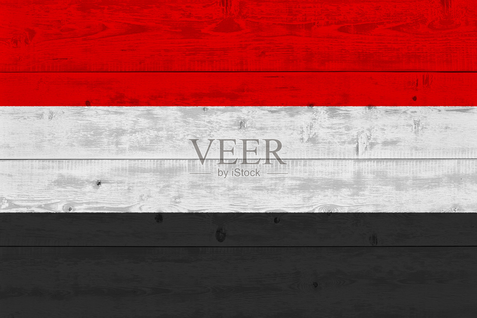 绘制在旧木板上的也门国旗照片摄影图片