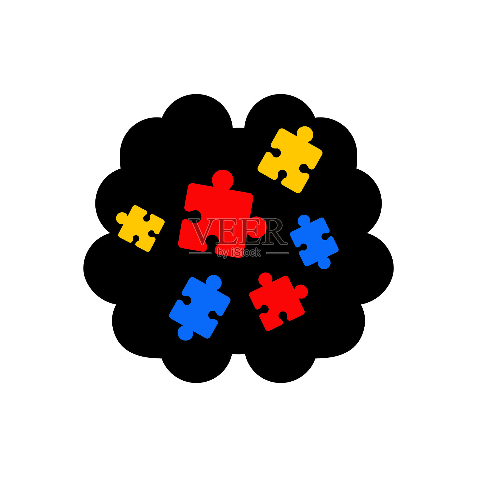 自闭症图标矢量素材图标素材