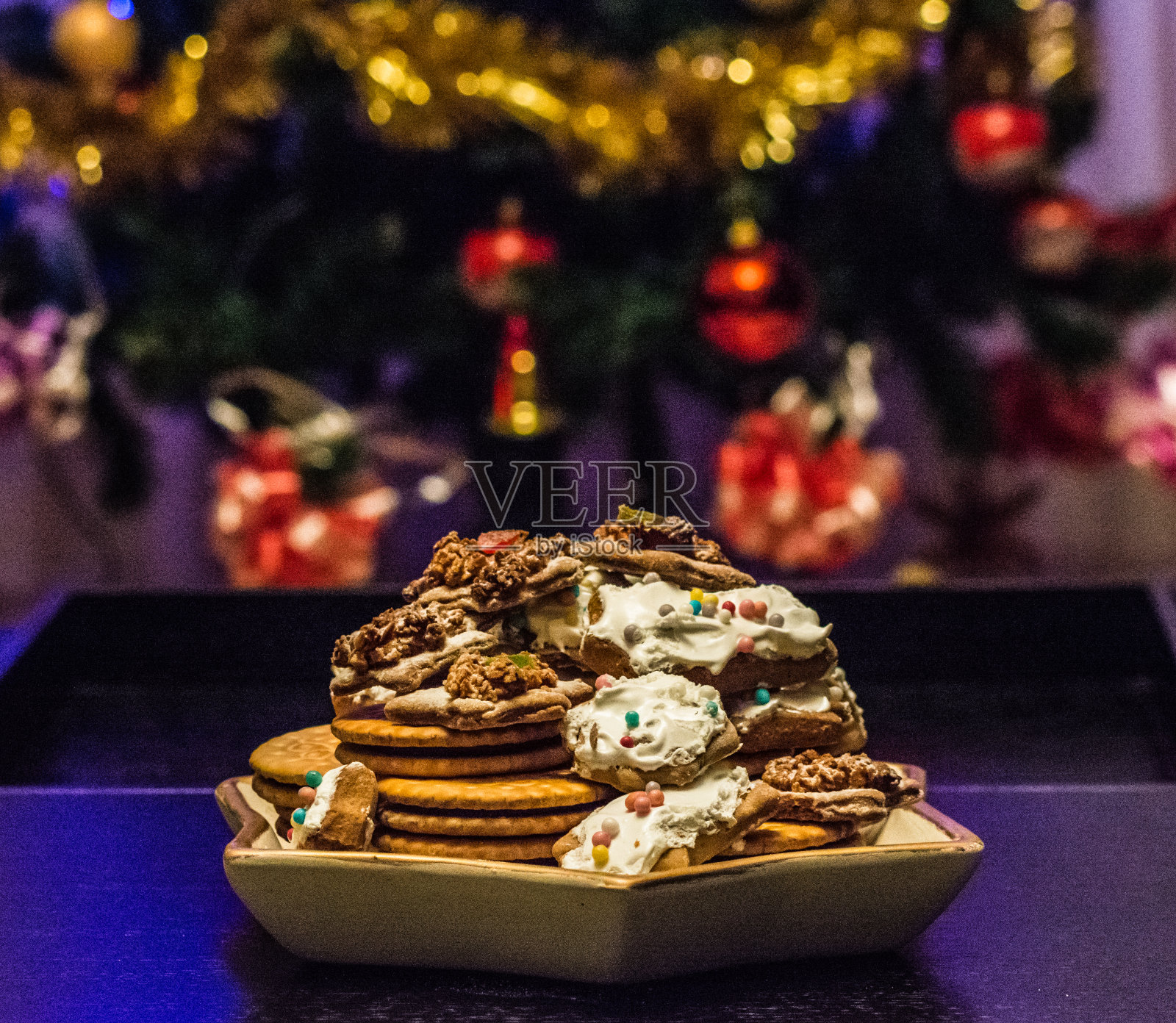 圣诞饼干照片摄影图片