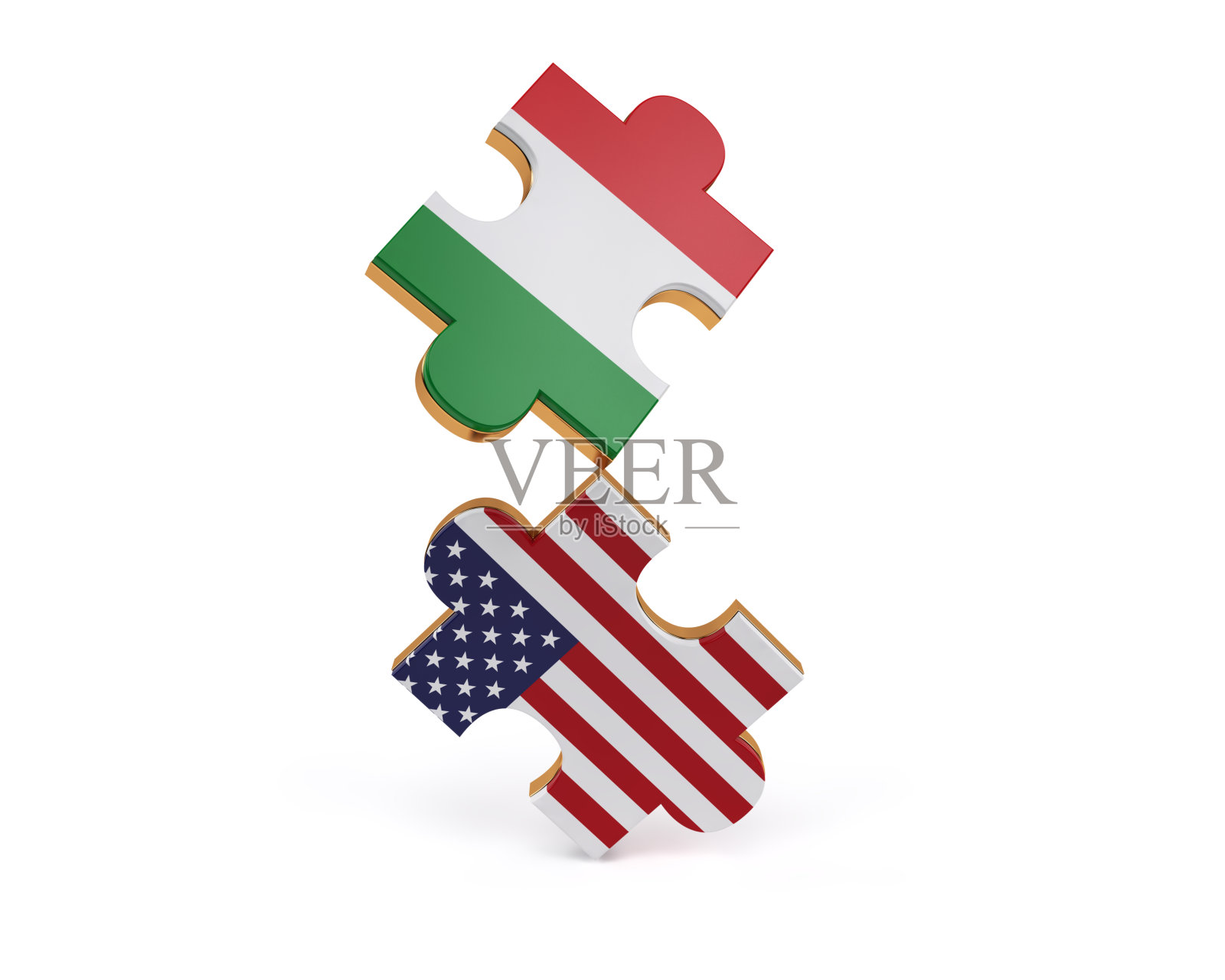 谜题概念孤立的白色与剪切路径照片摄影图片