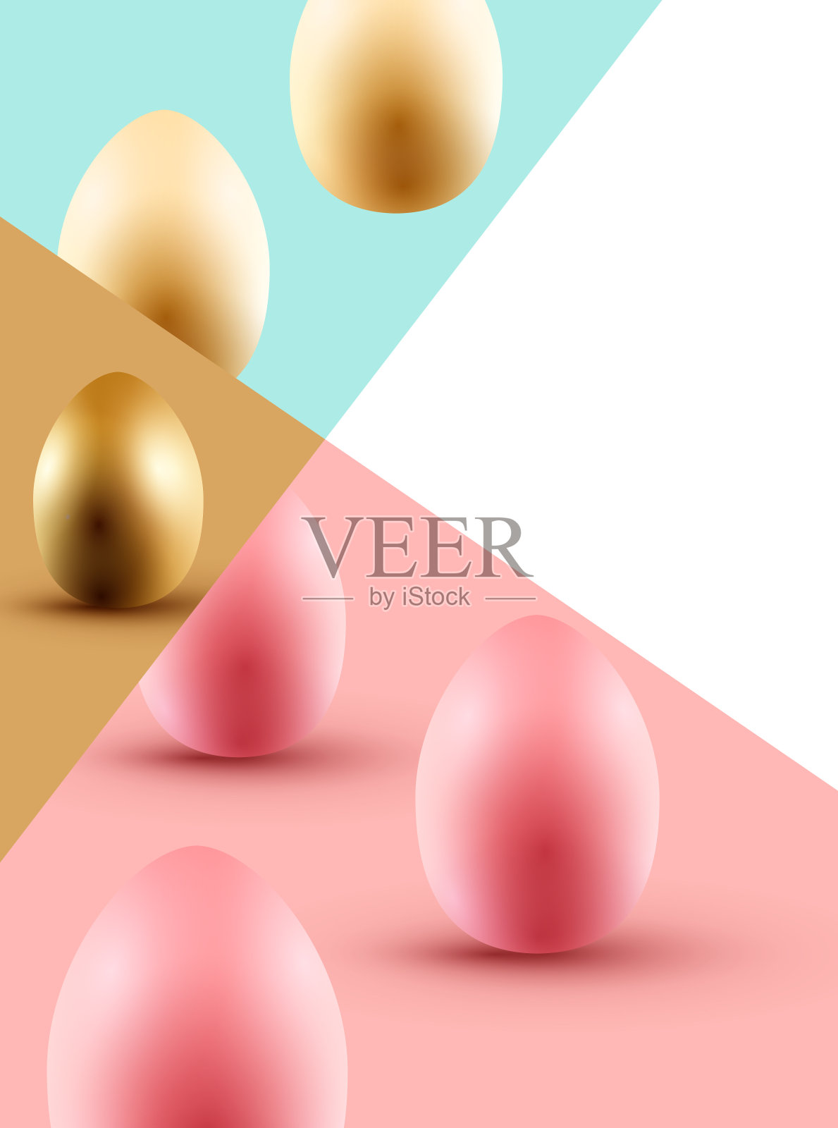 复活节彩蛋背景插画图片素材