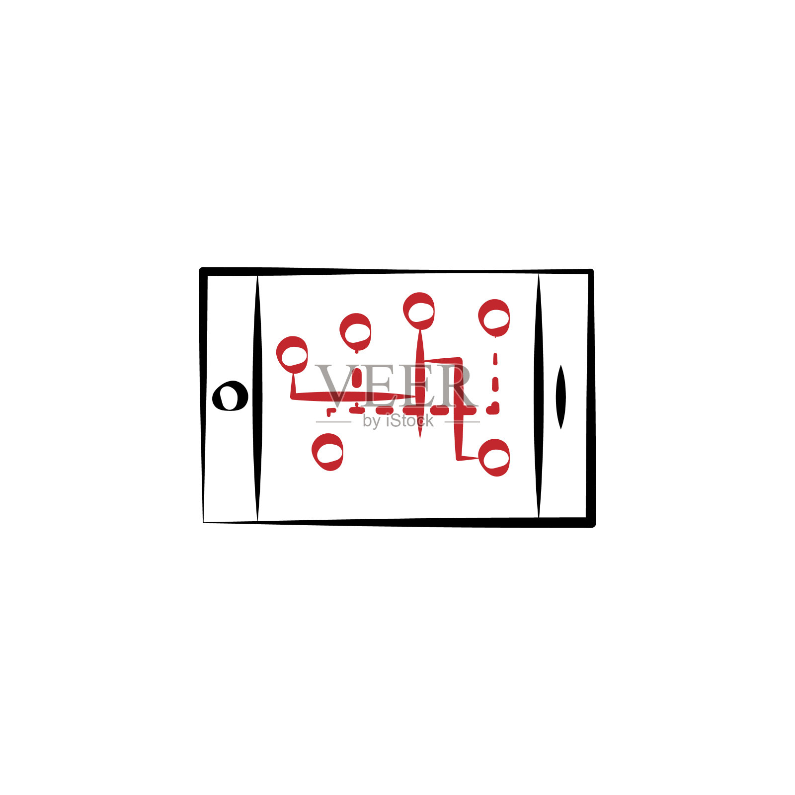 触摸屏技术图标。移动概念和web应用的多色云技术图标元素。触摸屏技术图标可用于网页和手机图标素材