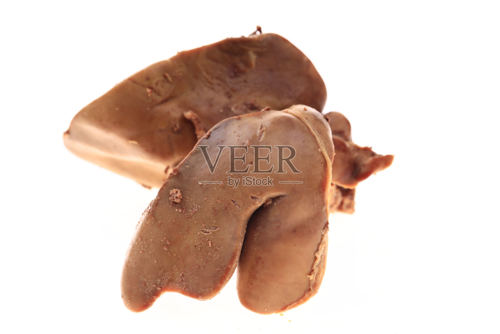 白底鸡肝照片摄影图片