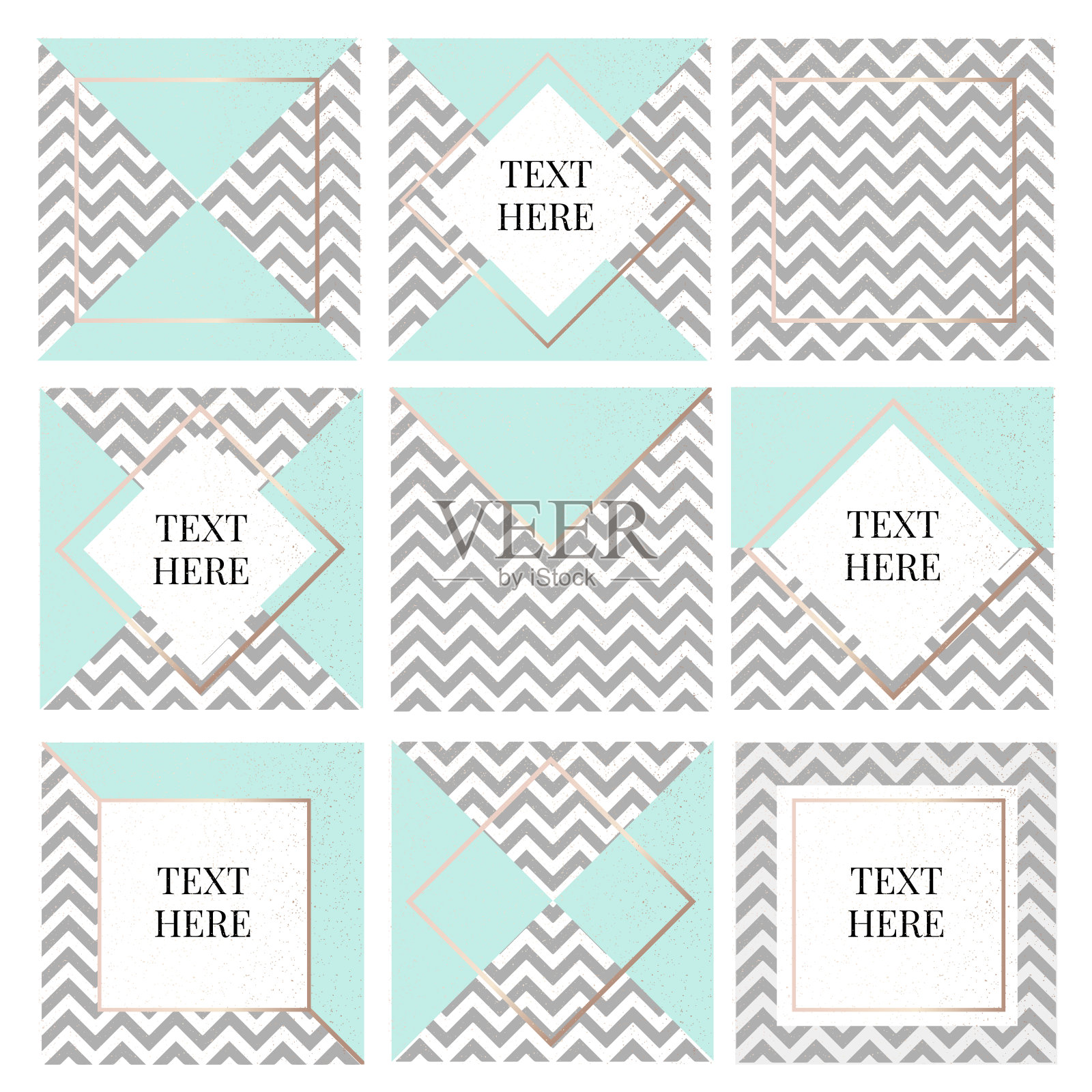 模板框架方形流体艺术黄金时尚插画图片素材