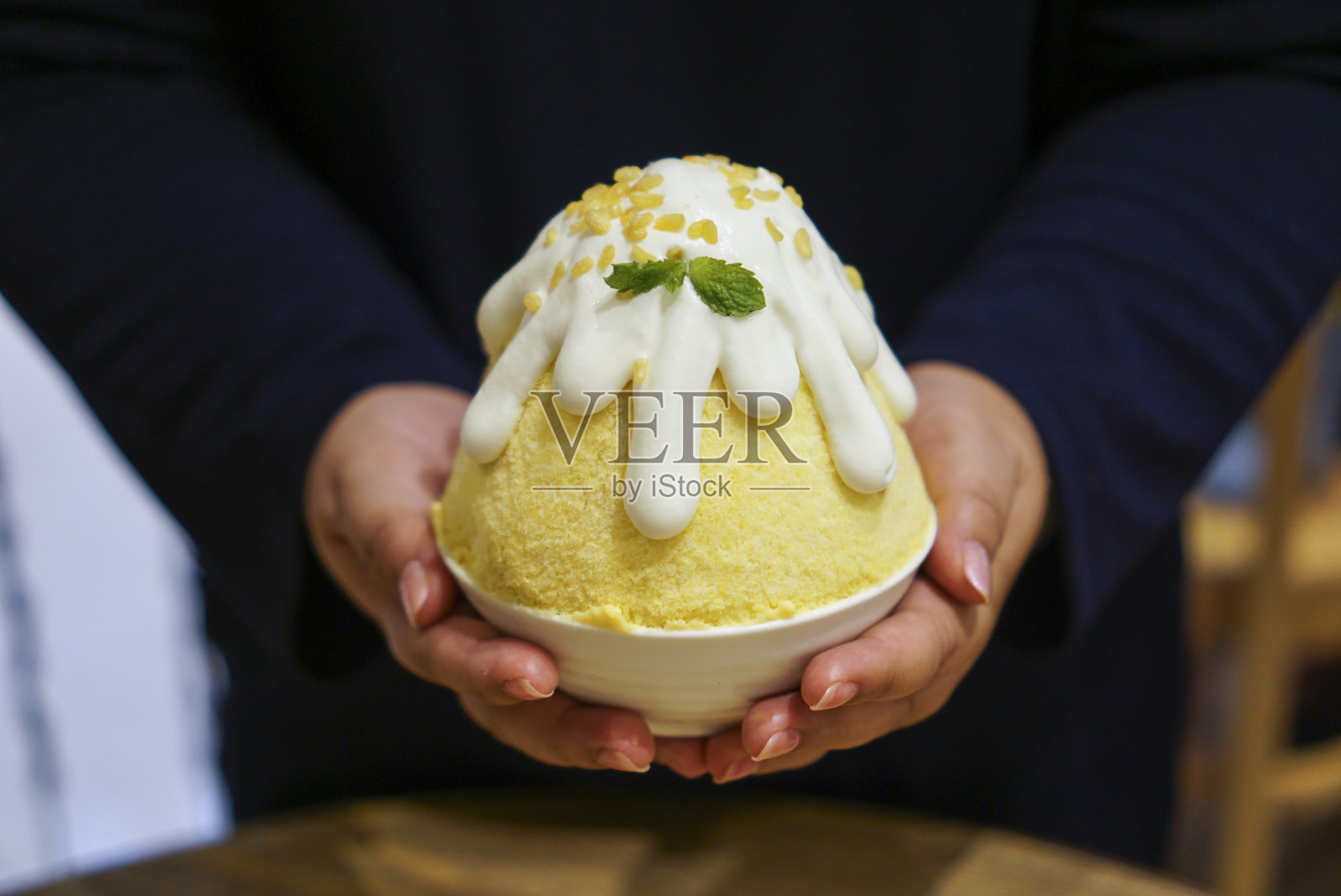 芒果糯米饭照片摄影图片