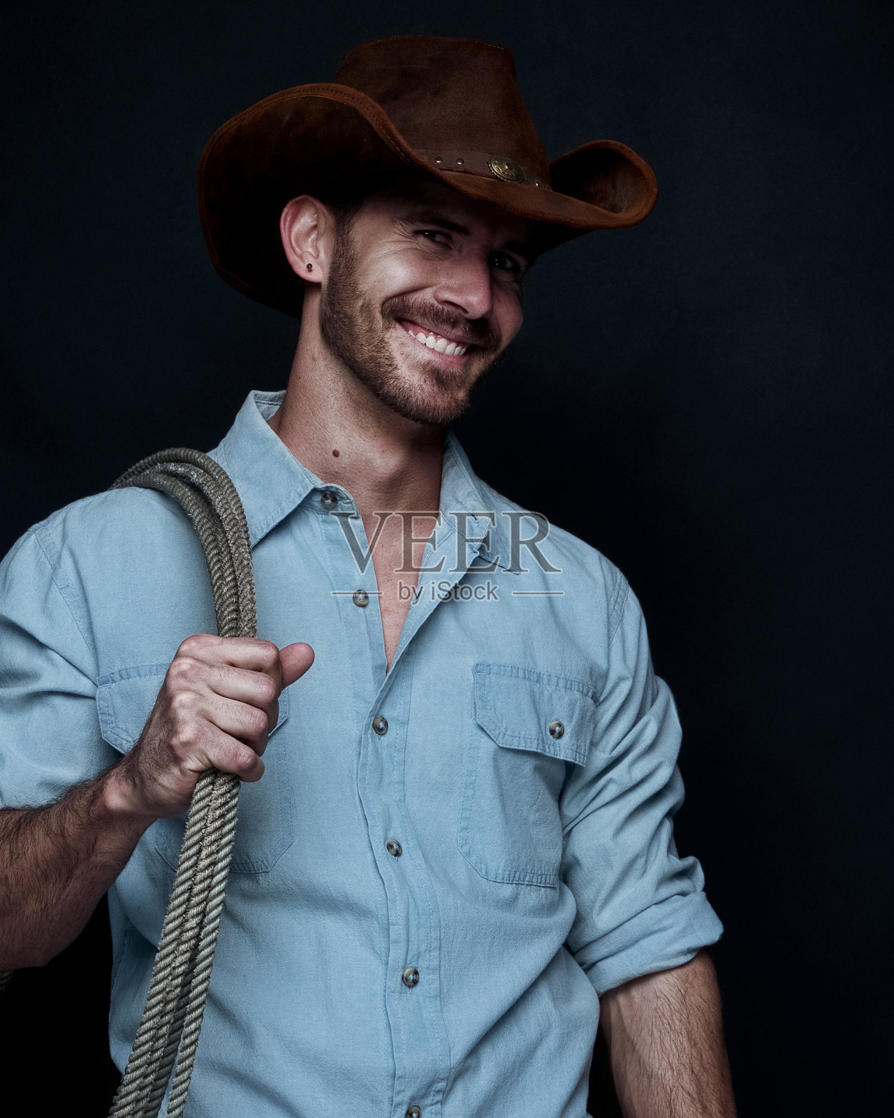 性感的牛仔照片摄影图片